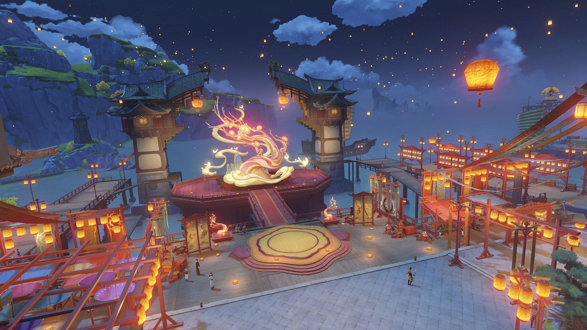 Springtime Charms Lantern Rite event (Image via HoYoverse)