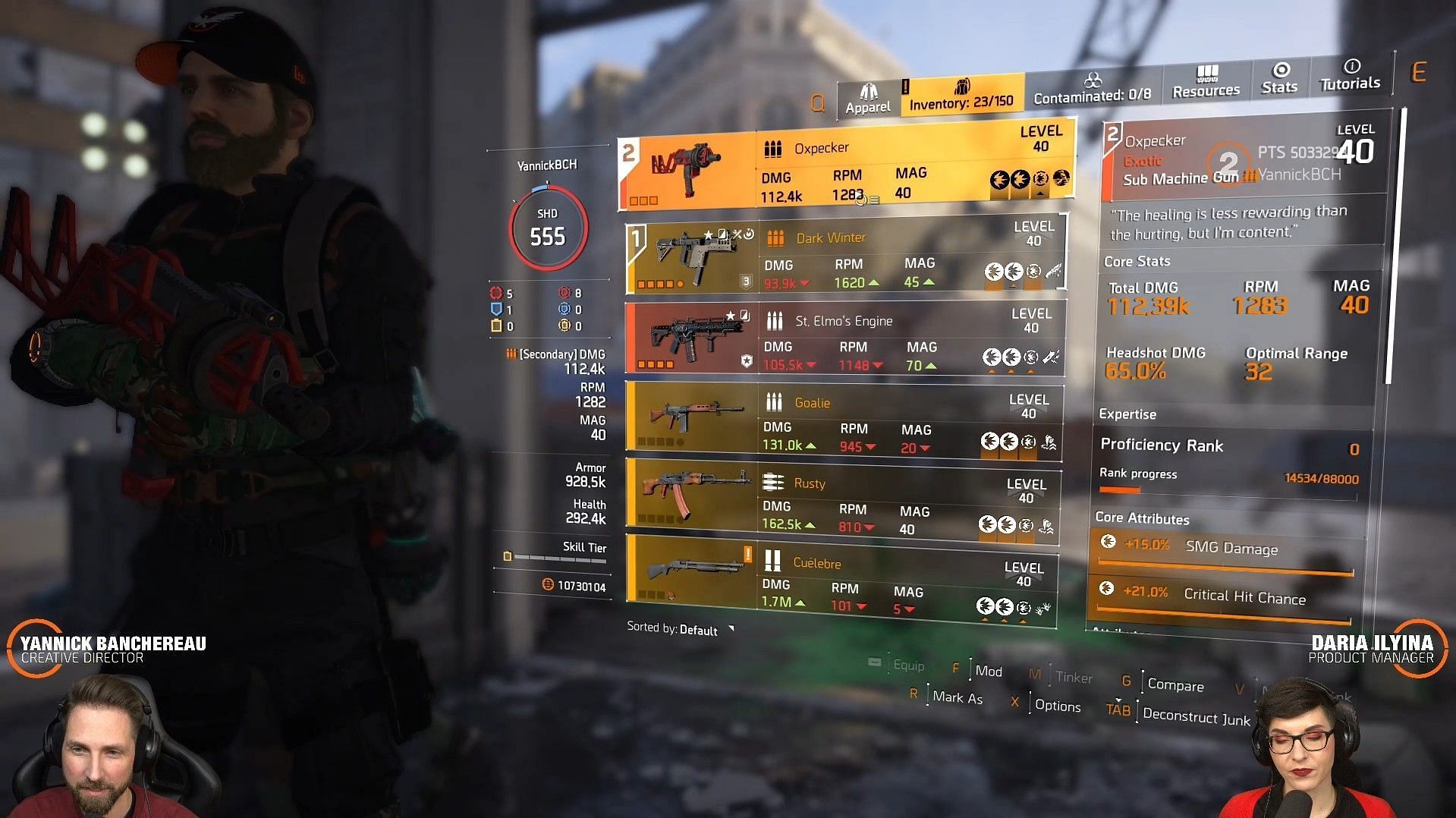 Oxpecker Submachine Gun in The Division 2 (Image via Ubisoft)