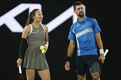 WATCH: Novak Djokovic leaves bewildered Zheng Qinwen in splits with complex Australian Open doubles strategy