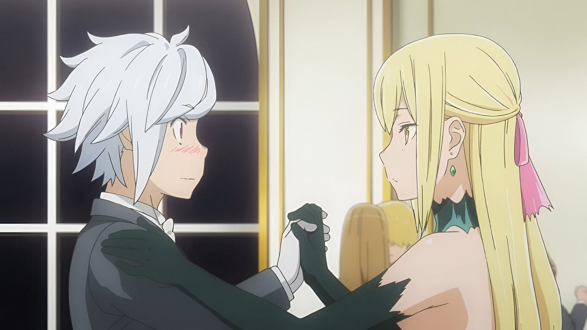 Bell Cranel and Ais Wallenstein as seen in Danmachi anime (Image via J.C.Staff)