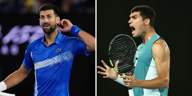 WATCH: Novak Djokovic tells Australian Open fans to make some noise, brings them to their feet with 2 unreal gets in a row vs Carlos Alcaraz