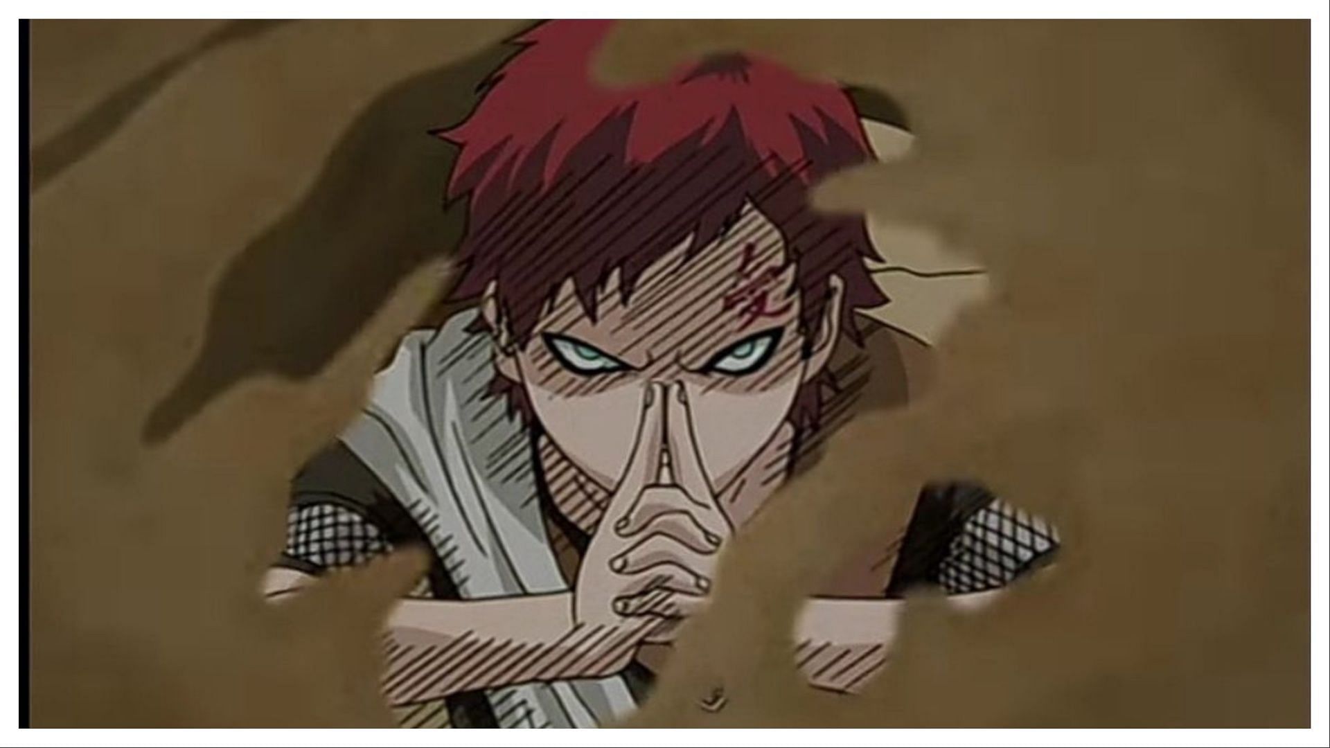 Gaara excels at Long-range attacks (Image via Studio Pierrot)