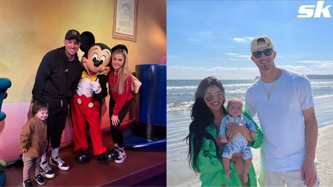 Josh Hader's wife Maria captures adorable moment of son Lucas playing slide with Alex Bregman's toddler Knox