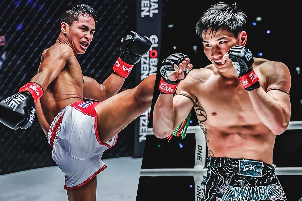 Superbon Singha Mawynn and Tawanchai PK Saenchai - Photo by ONE Championship