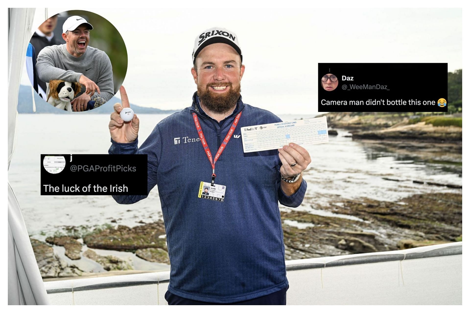 "The luck of the Irish" Fans react to Shane Lowry downing an ace on