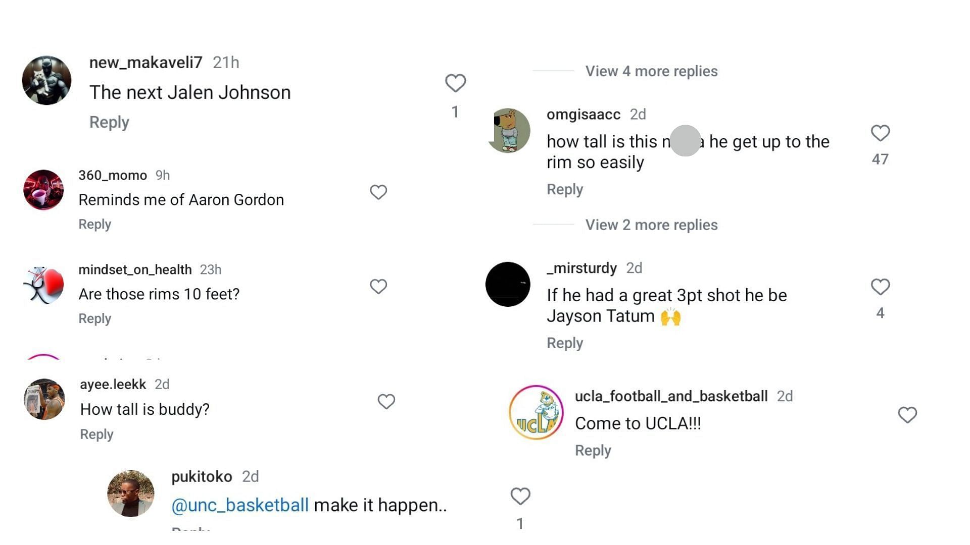 Hoops fans react to Tyran Stokes&#039; display for Notre Dame at Hoophall West. (Image via Instagram/@Slam_hs)