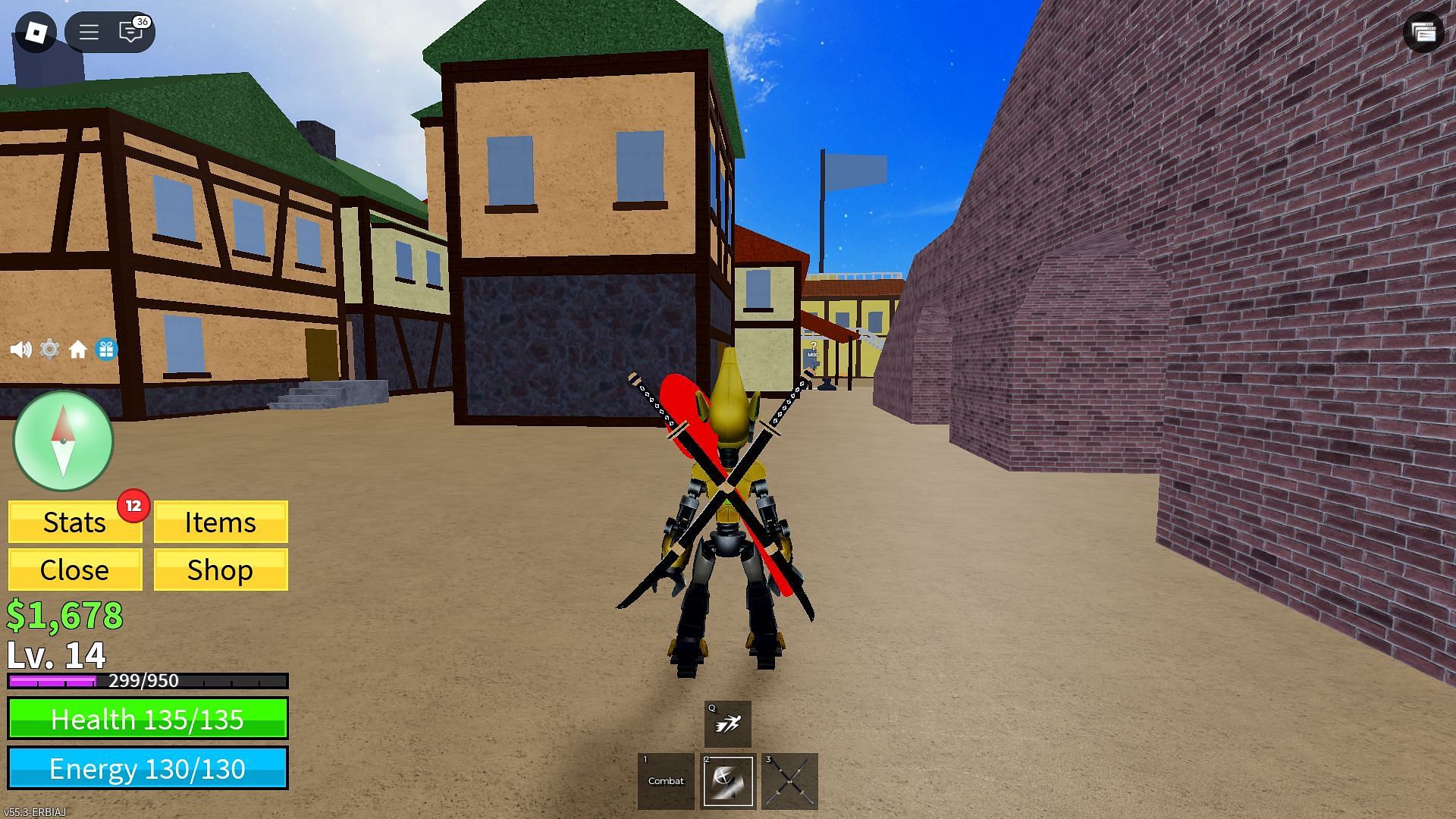 The Dual Katana sword (Image via Roblox)