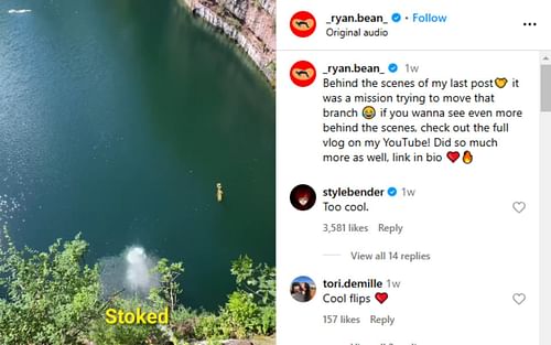 Israel Adesanya reacts to a stuntman's video