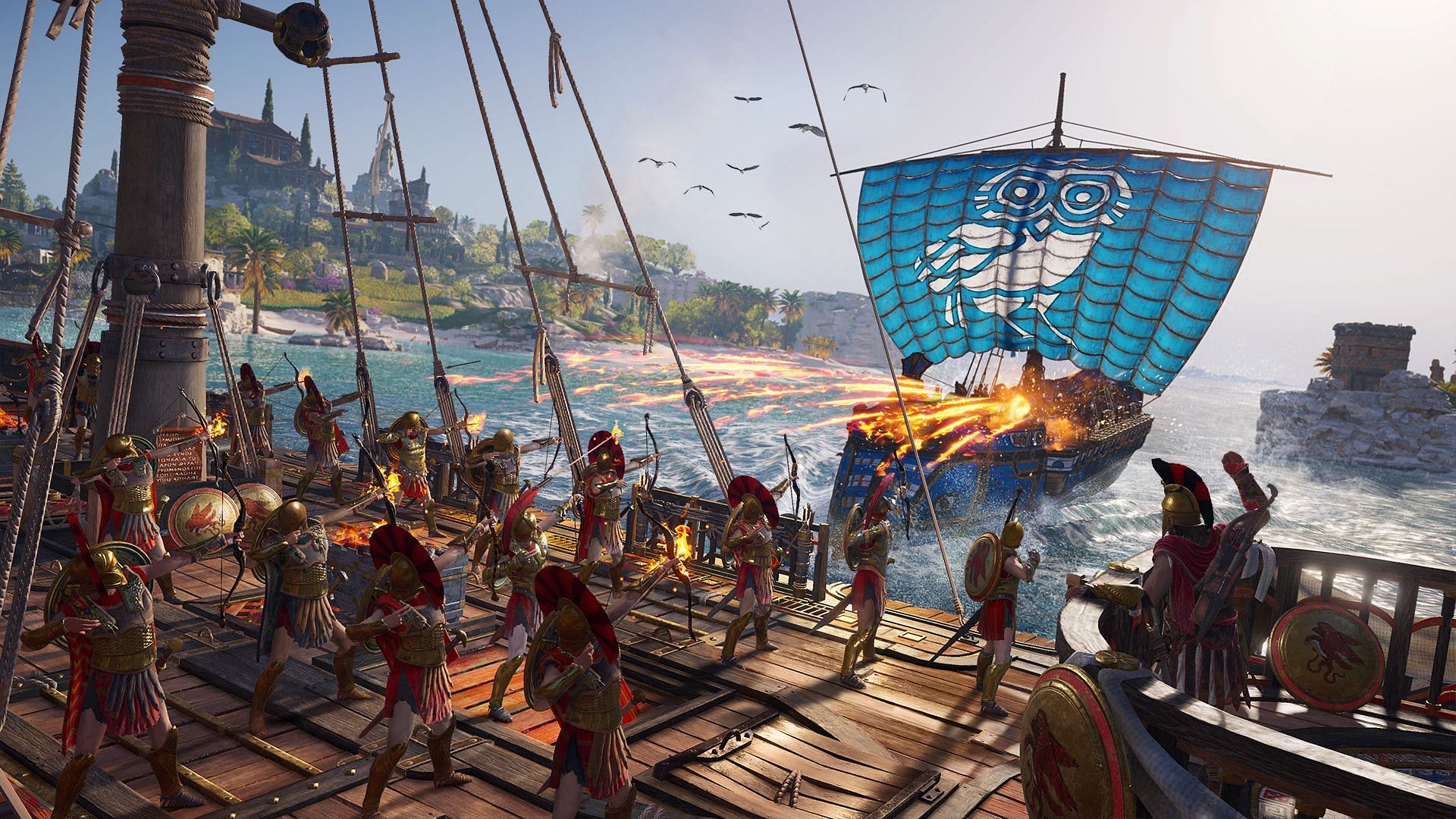 Be ready to encounter Alpha ships in Odyssey (Image via Ubisoft)