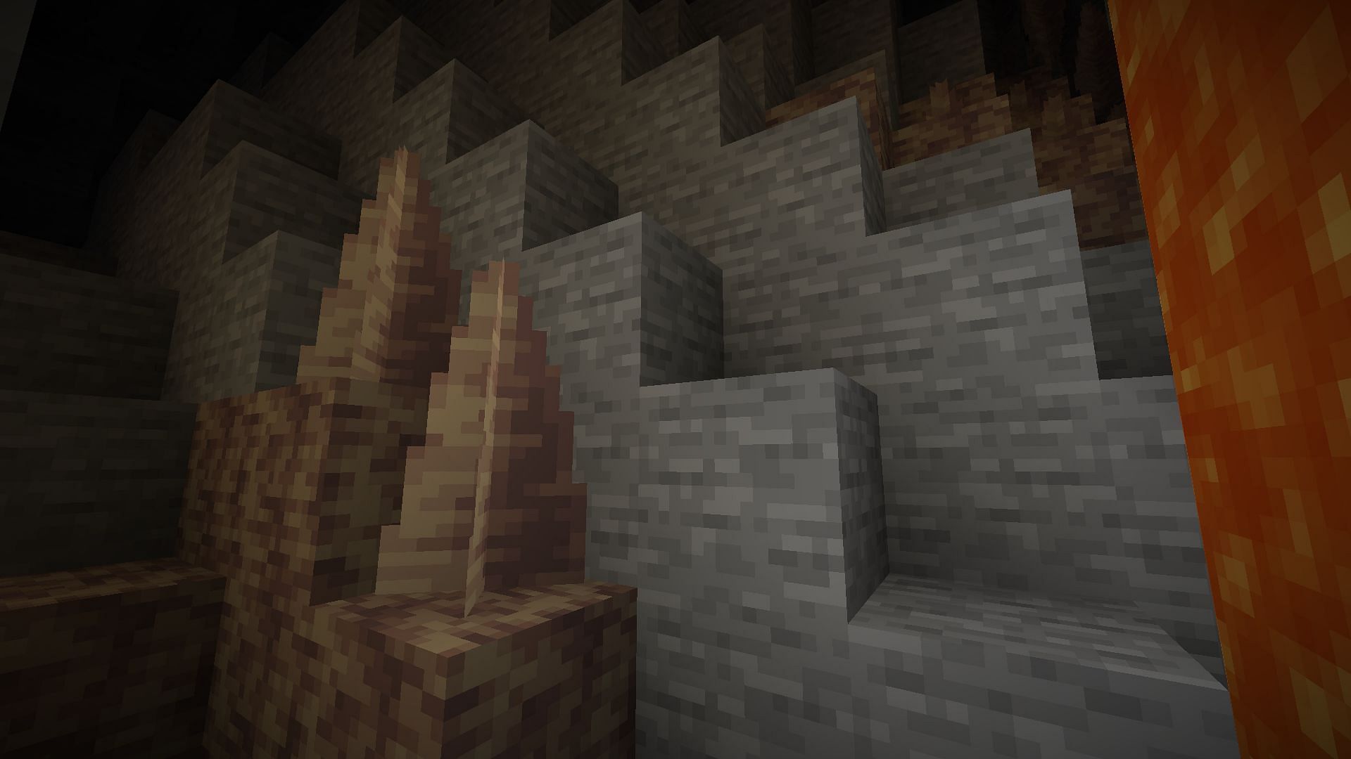 Dripstone caves are a bit underdeveloped in Minecraft (Image via Mojang Studios)