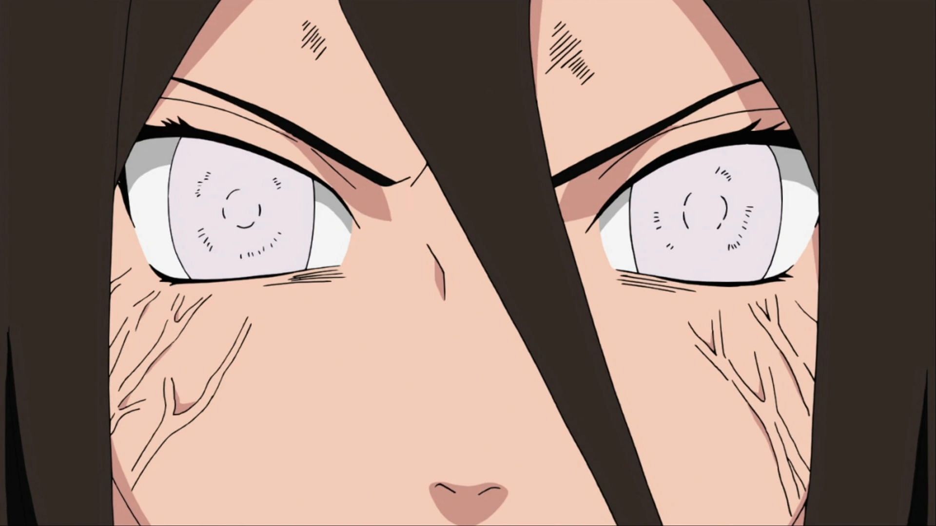 Hanabi activating the Byakugan (Image via Studio Pierrot)