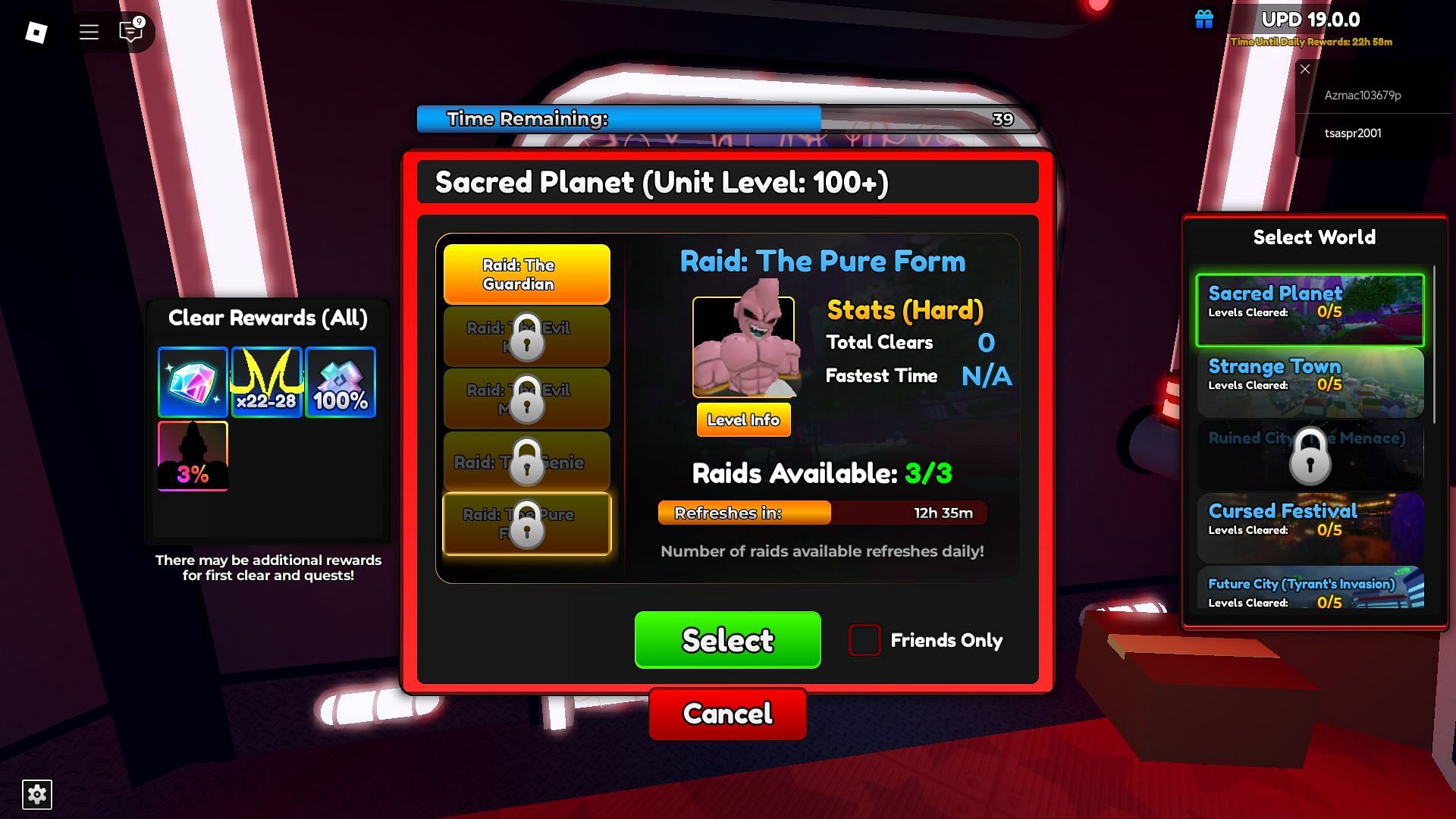 Complete stage four and stage five in the Sacred Planet raid to get the Bubblegum (Image via Roblox)