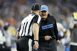 Jim Harbaugh's son James reacts in 1 word as Chargers crash out of NFL playoffs after 32-12 loss to Texans