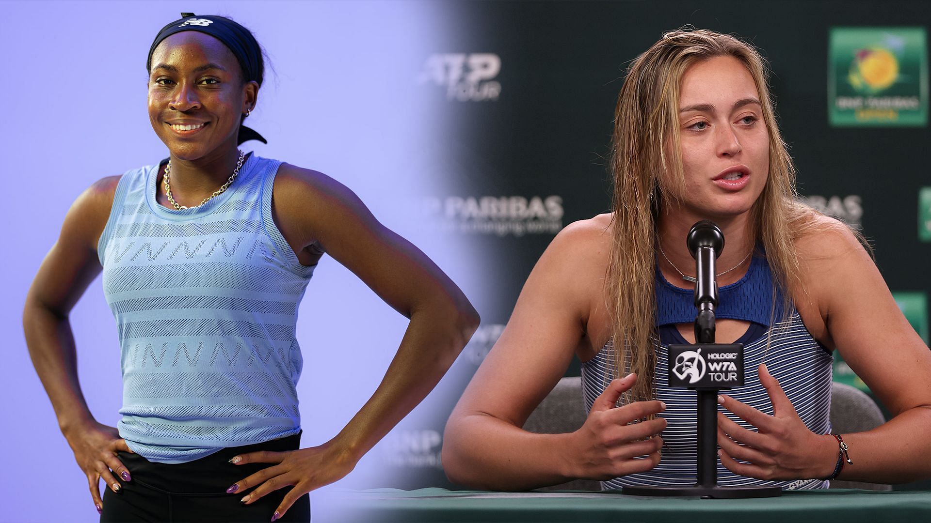 Coco Gauff and Paula Badosa. Source: Getty