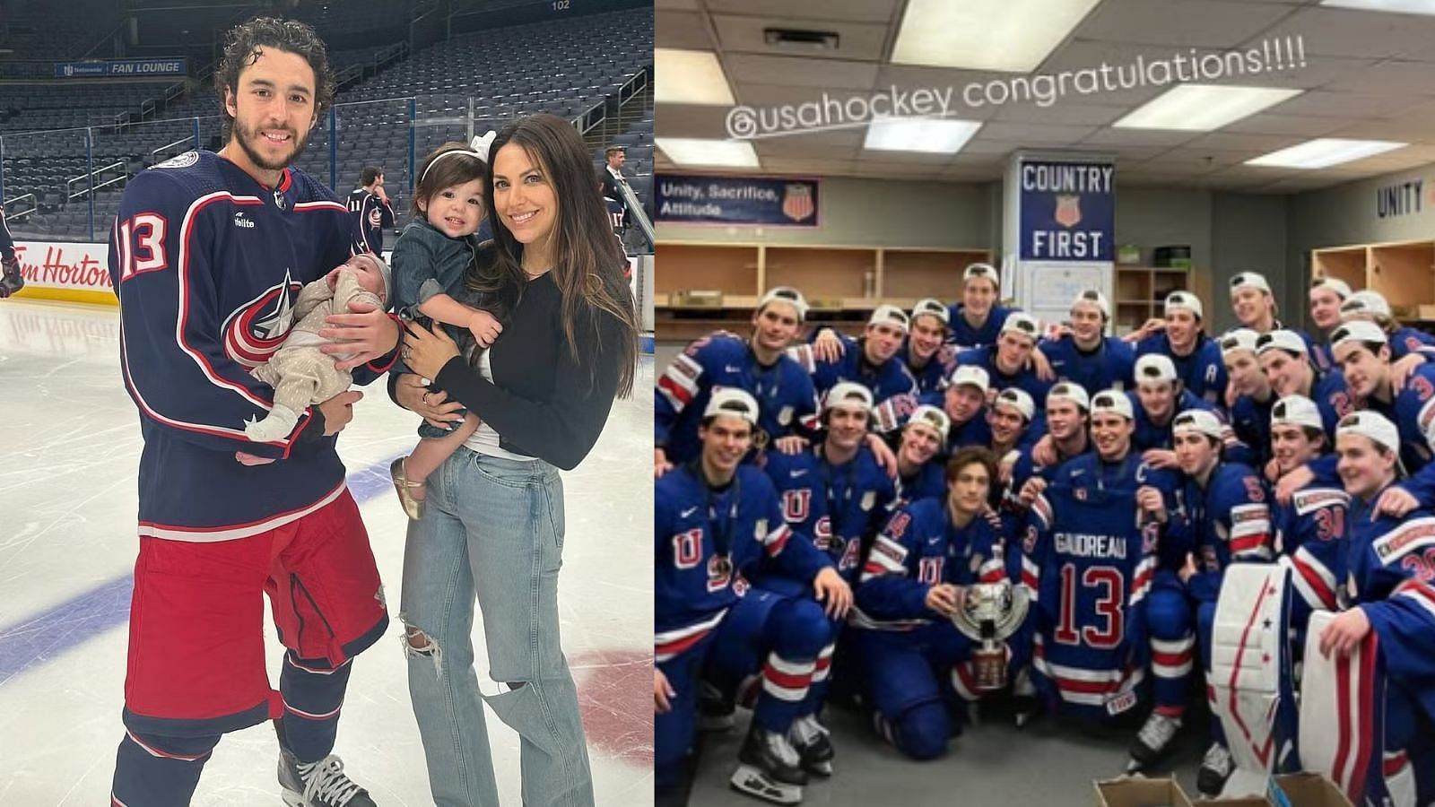 Johnny Gaudreau&rsquo;s wife Meredith pens heartfelt reaction as Team USA secures second consecutive World Juniors gold medal after win over Finland