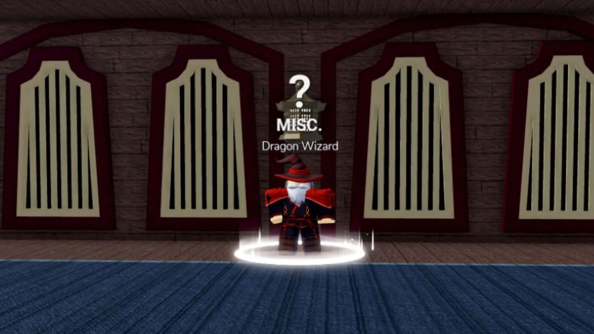 Talk to this NPC to get the Draco Race (Image via Roblox)