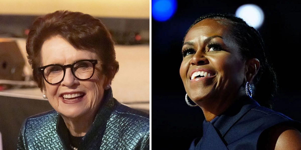 Billie Jean King (L), Michelle Obama (R), Sources: Getty