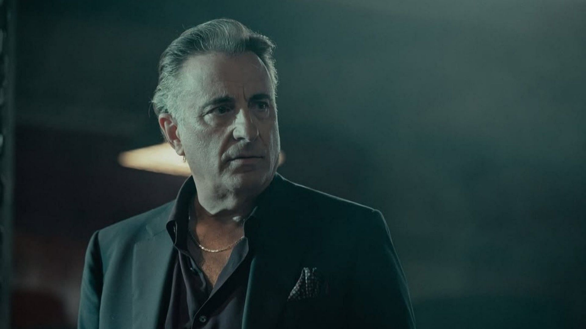 Andy Garcia as Galino in Landman (Image via @landmanpplus on Instagram)