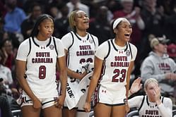 South Carolina’s Bree Hall drops 2-word reaction to hype teammate Joyce Edwards for SEC honor