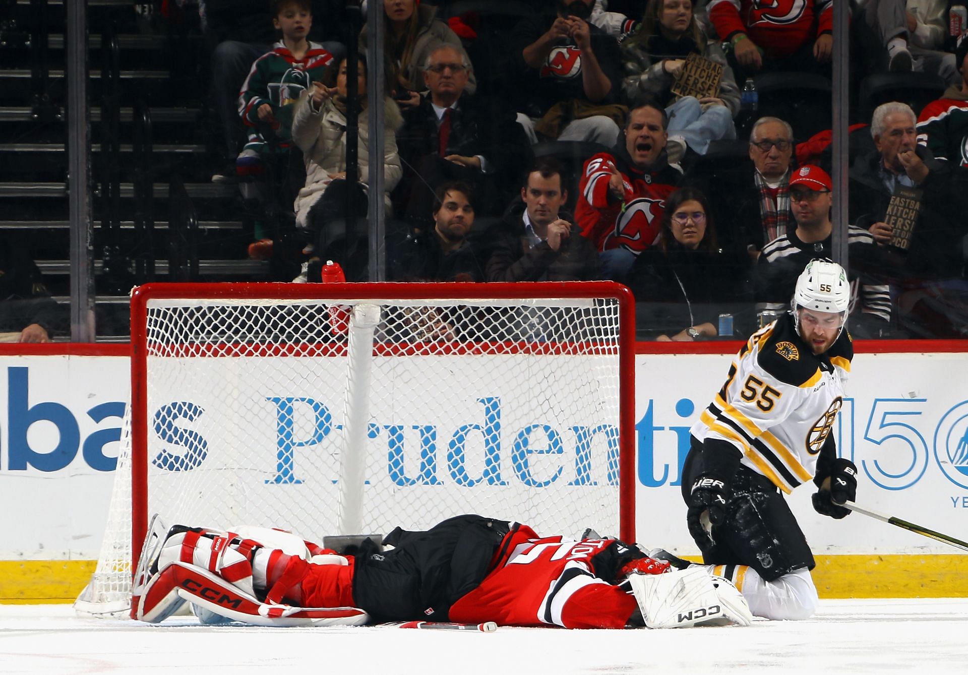 Jakob Markstr&ouml;m went down after a collision (Getty)