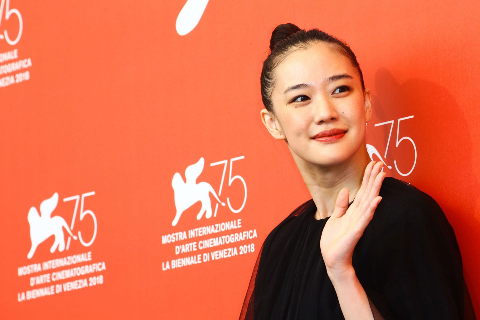            Y&ucirc; Aoi attends the 75th Venice Film Festival on September 7, 2018 in Venice, Italy. (Image via Getty)