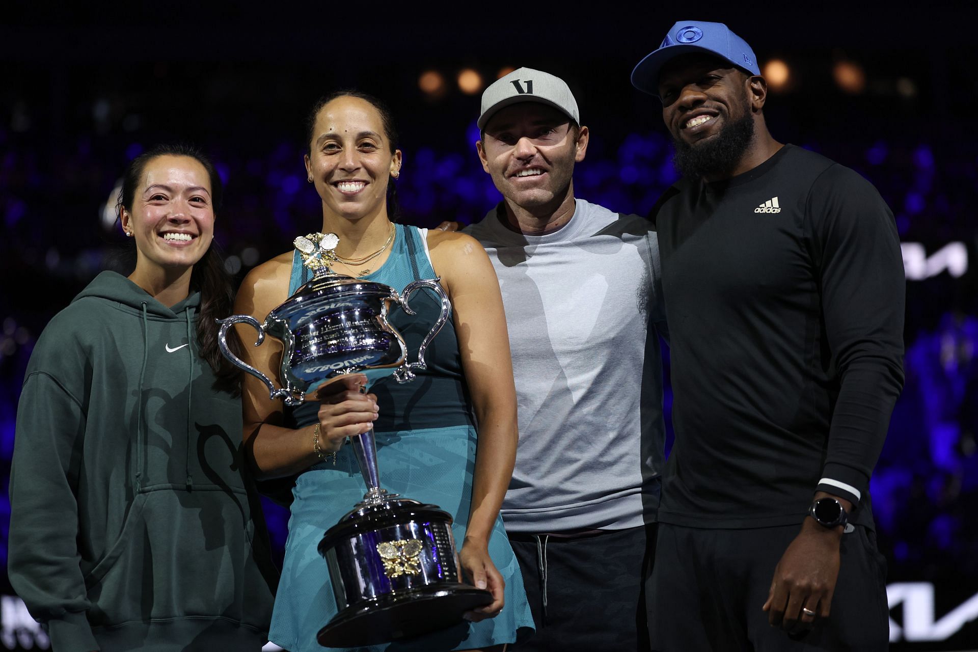 Madison Keys with her team at the 2025 Australian Open - Source: Getty