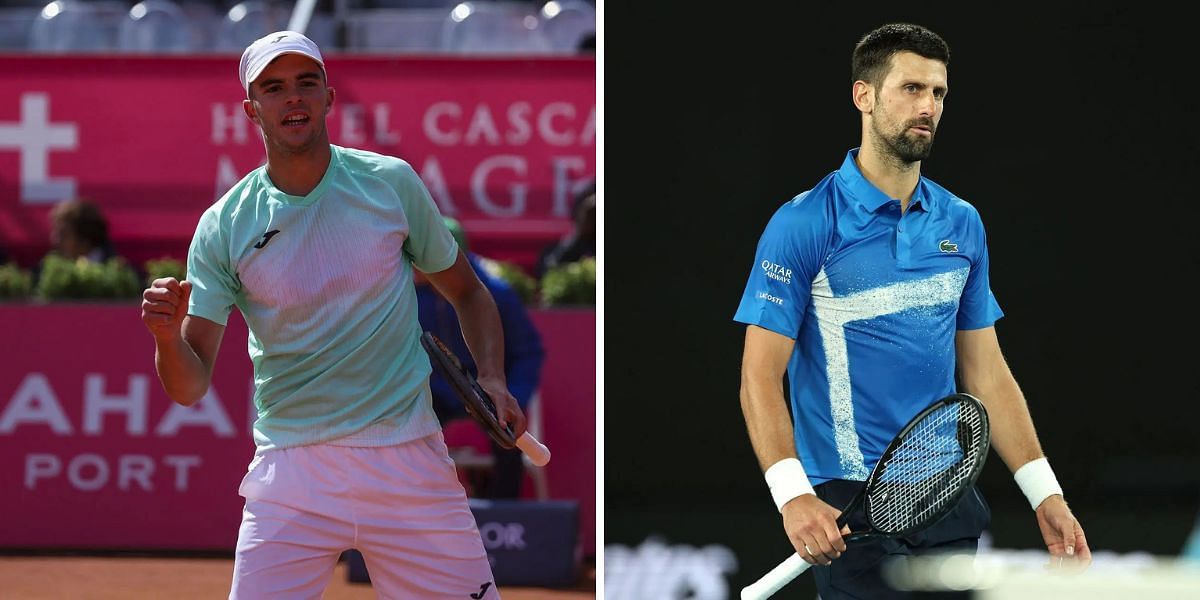 Jaime Faria will face Novak Djokovic in the second round of the Australian Open 2025. (Photos: Getty)