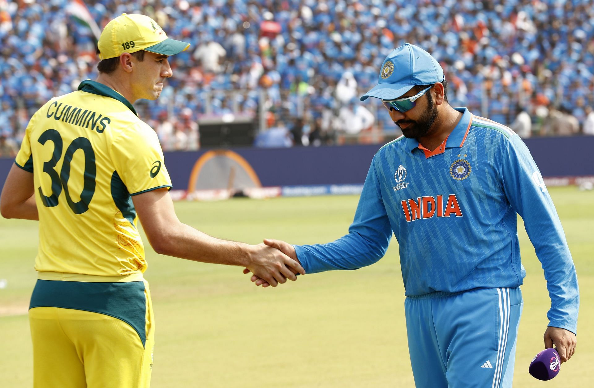 Rohit Sharma (right) will likely captain India in the 2025 Champions Trophy. [P/C: Getty]