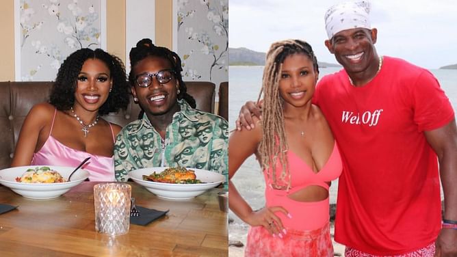 Deion Sander's daughter Deiondra Sanders drops 4-word reaction to fiancé Jacquees giving a sneak peek into their Dubai trip