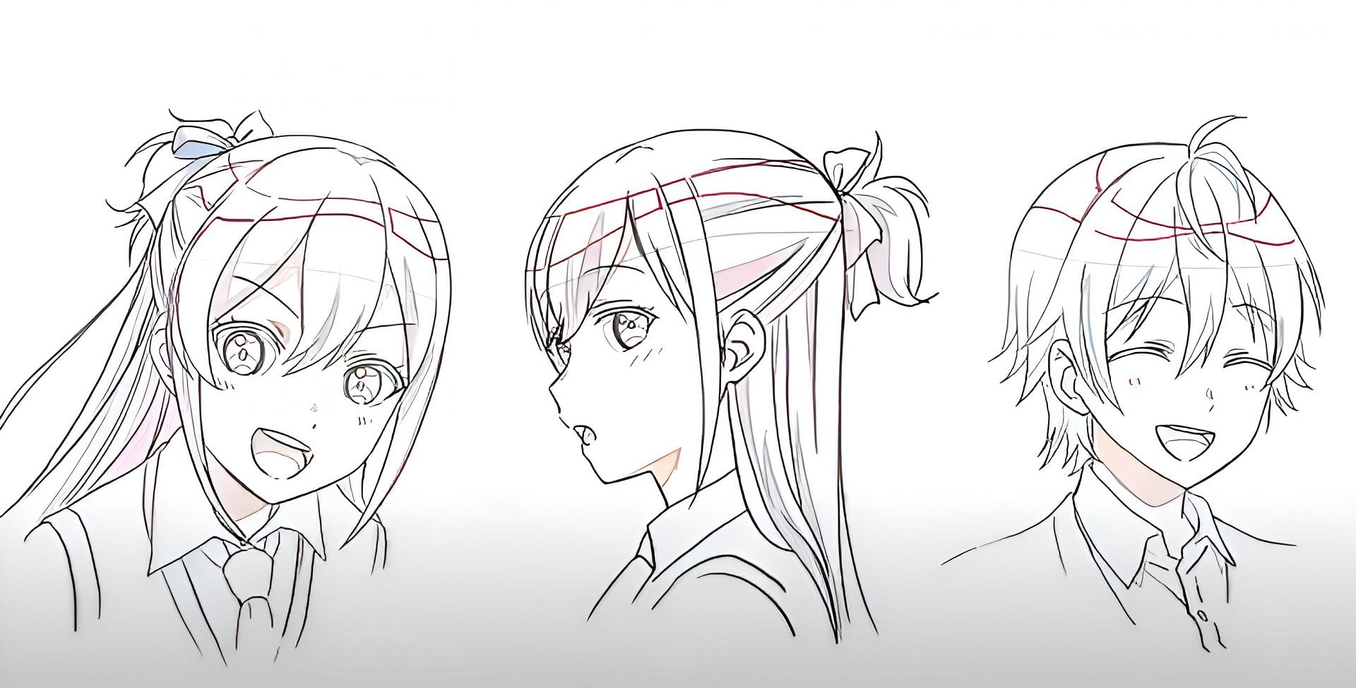 Some character designs as revealed in the announcement trailer (Image via Shochiku)