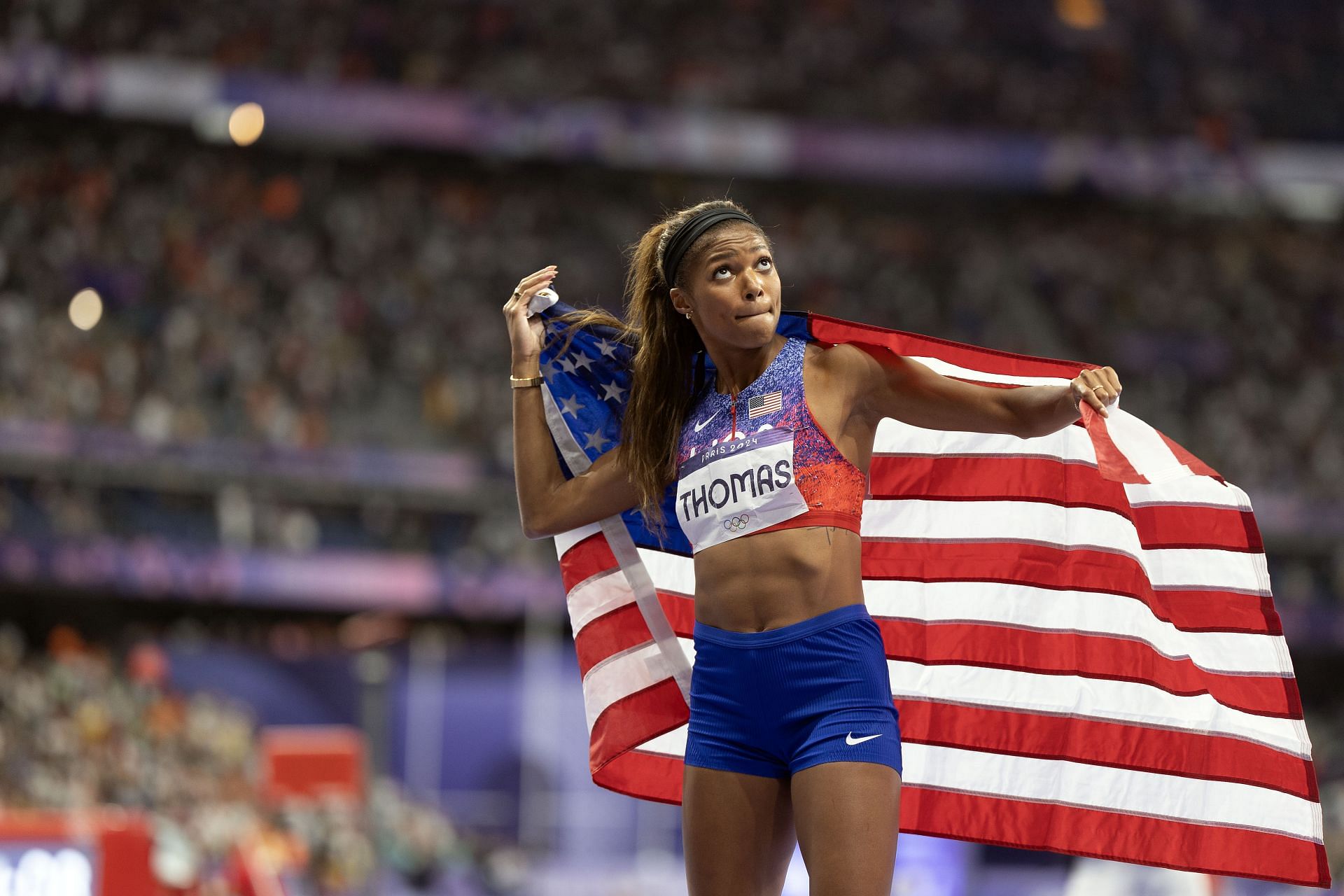 Gabby Thomas at the Olympic Games- Source: Getty