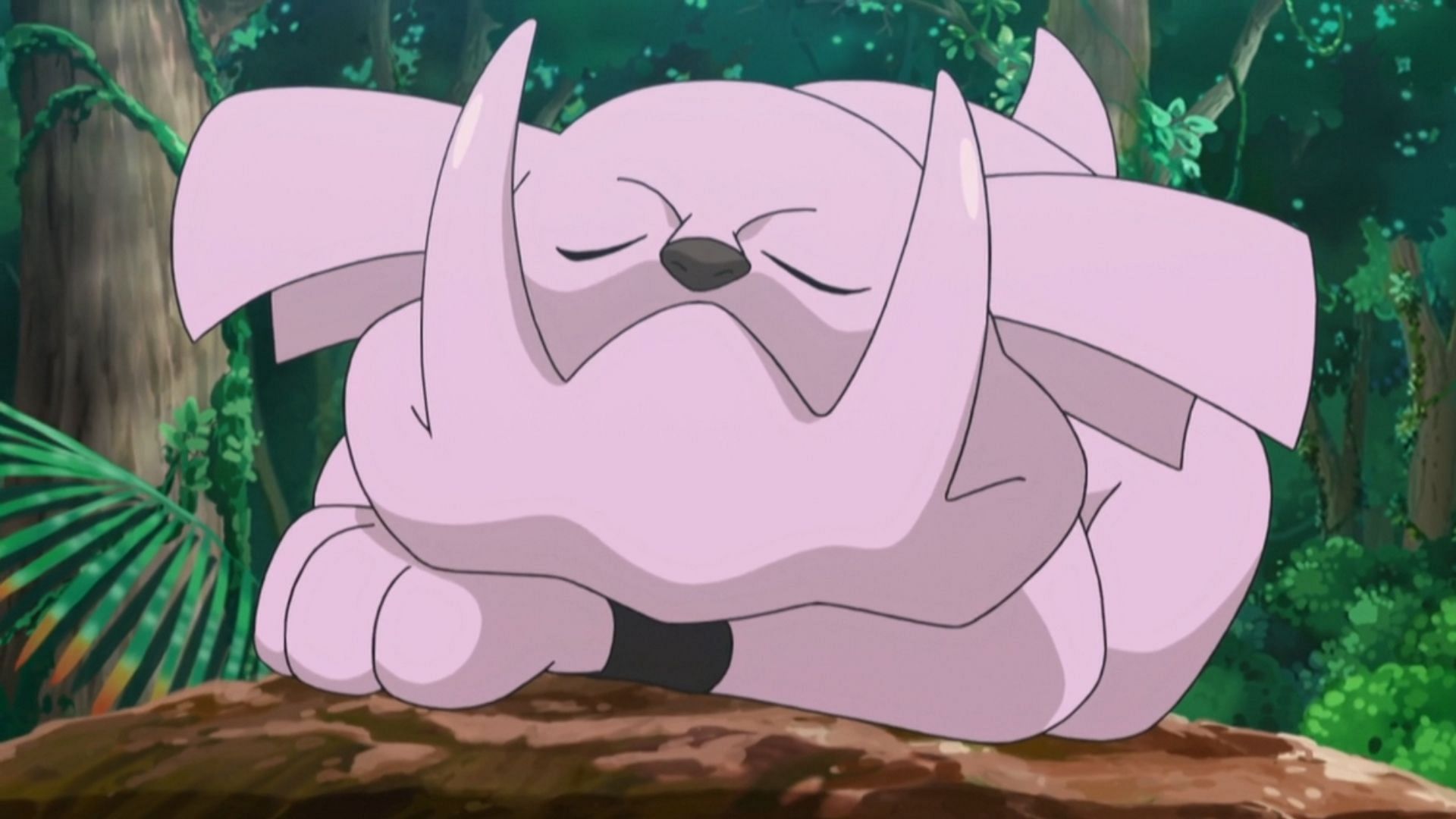 Sleeping Granbull in the anime (Image via The Pokemon Company)