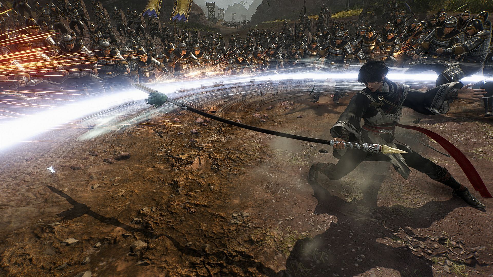 Spears as weapons and Battle Arts (Image via Koei Tecmo)