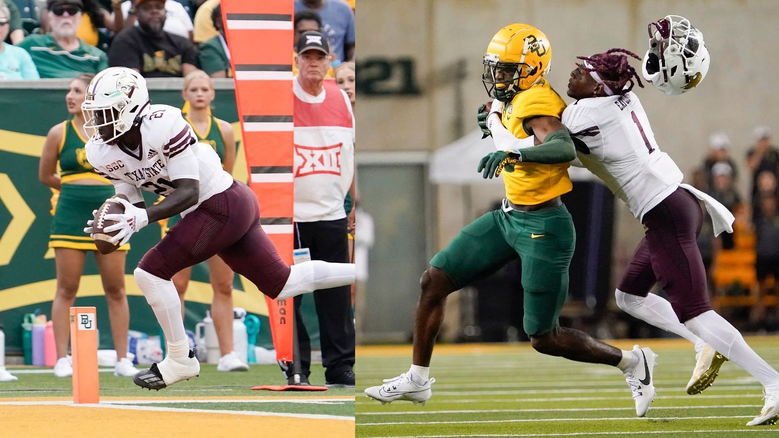 Texas State has lost players like Ismail Mahdi and Joshua Eaton to the transfer portal ahead of the First Responder Bowl. (Photo Credits: IMAGN)