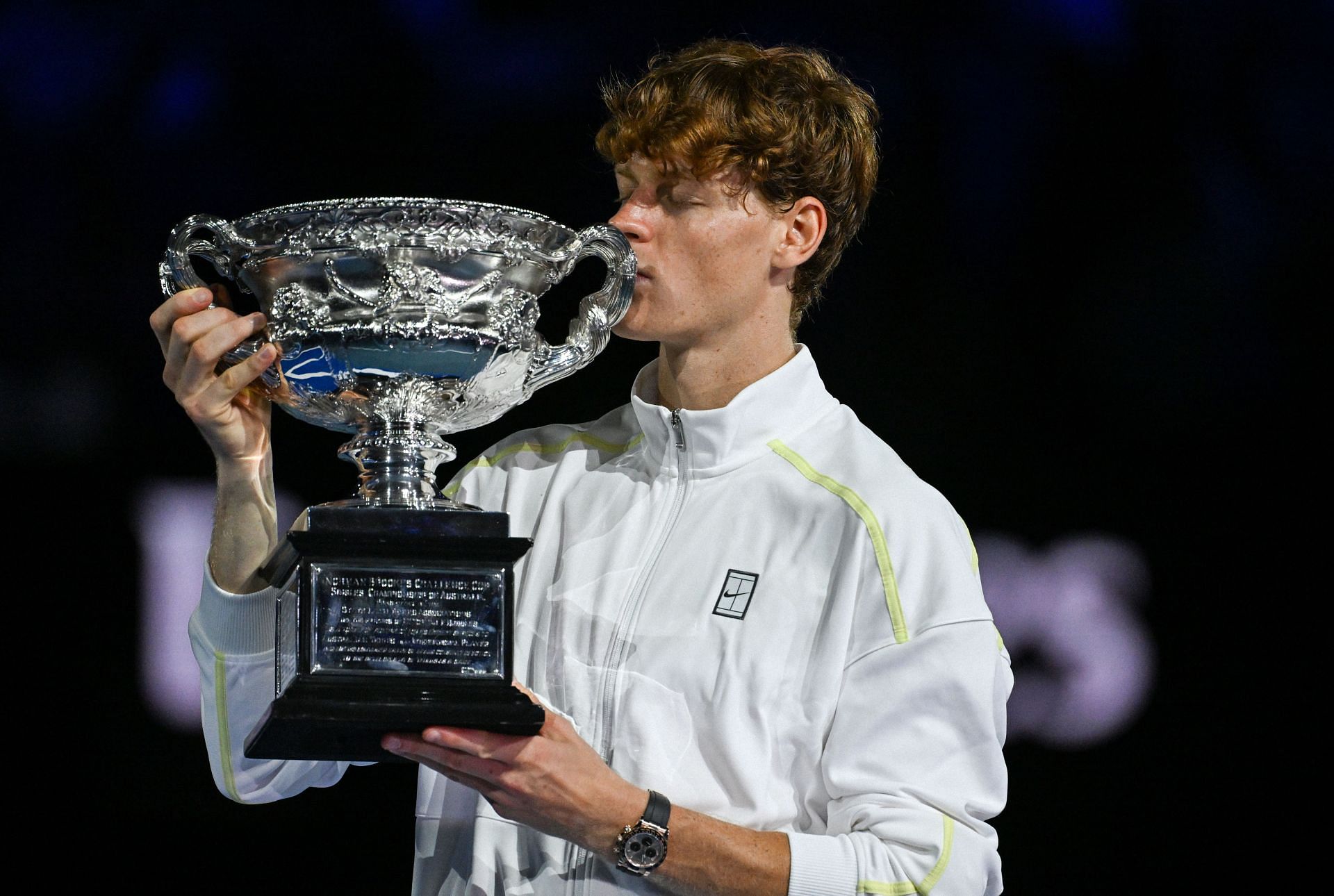 Jannik Sinner after winning the 2025 Australian Open [Image Source: Getty Images]