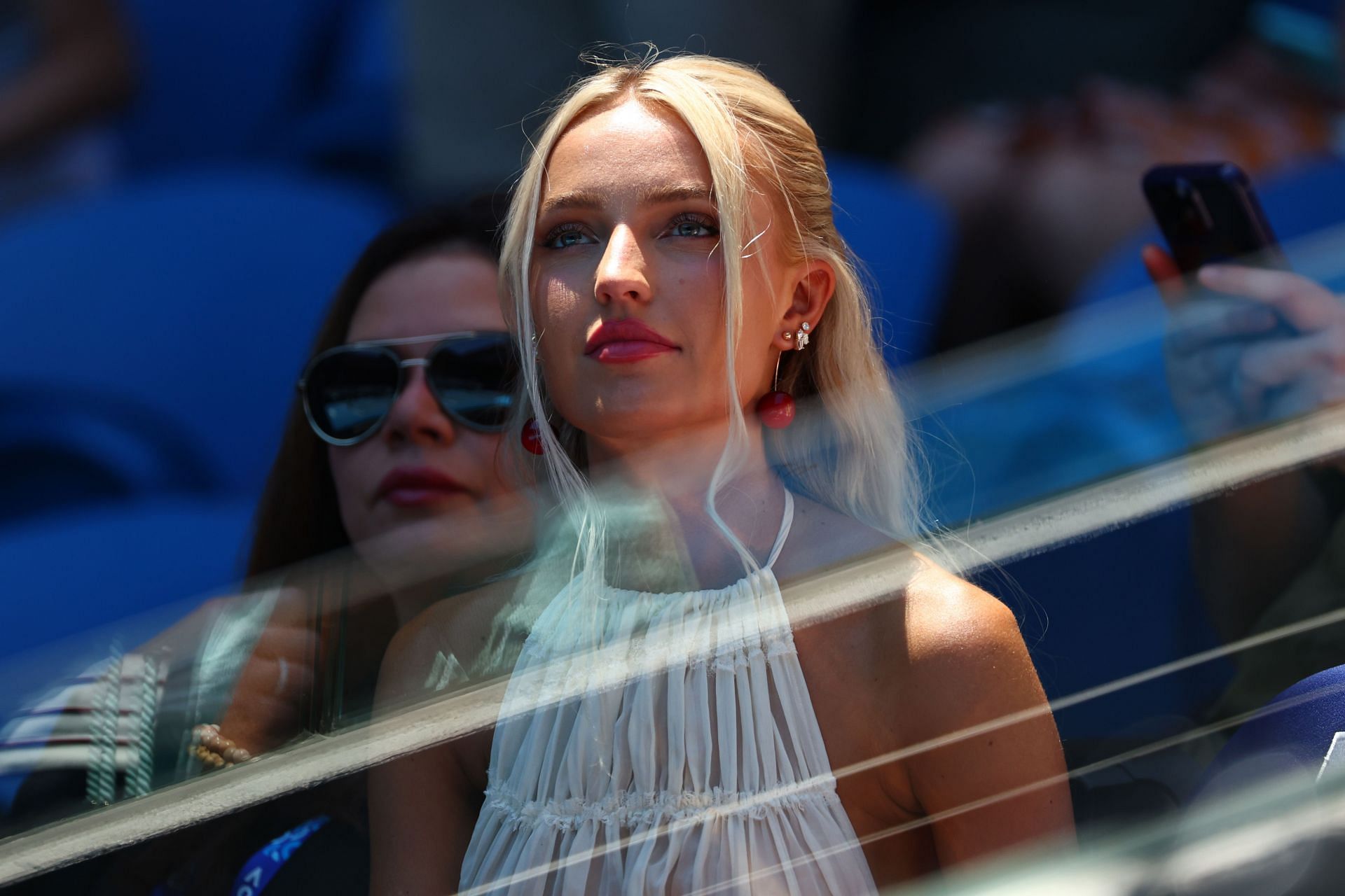 In Picture: Taylor Fritz&#039;s girlfriend Morgan Riddle during the 2025 Australian Open (Image source: Getty)