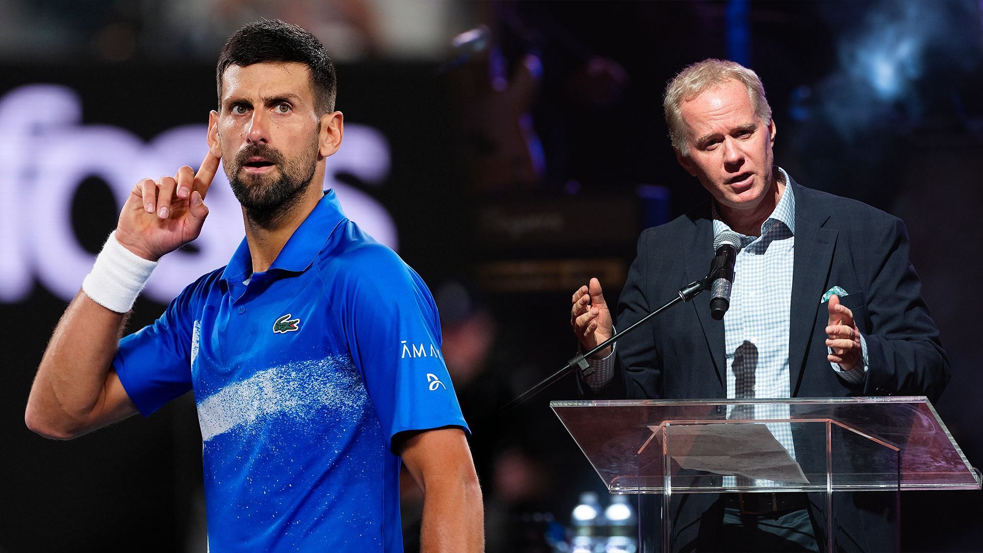 Novak Djokovic, Tony Jones