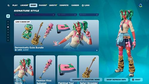 You can now purchase the Nemia skin in Fortnite (Image via Epic Games)