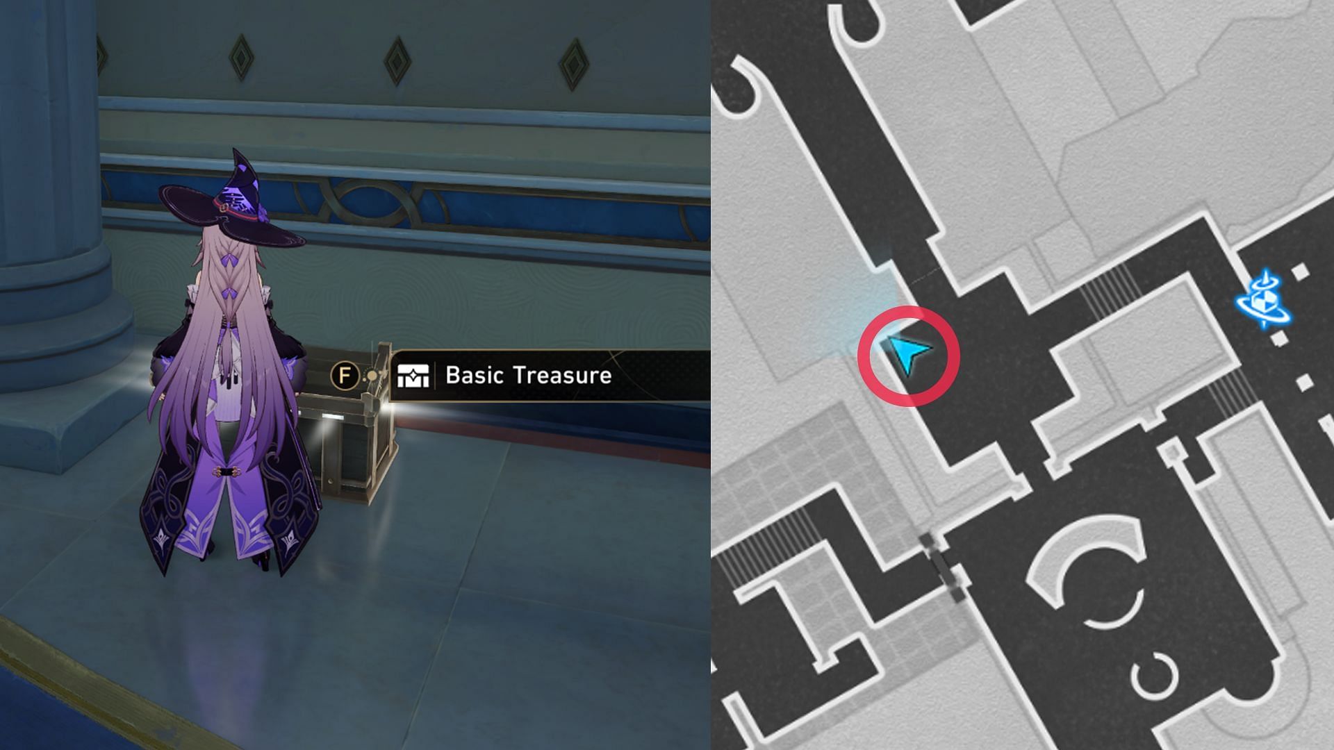 Location of Basic Treasure Chest #6 (Image via HoYoverse)