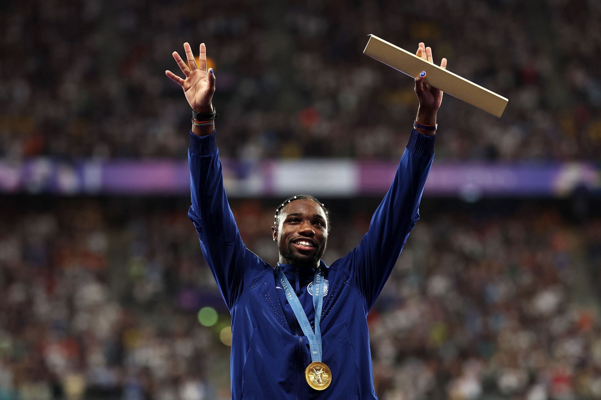 In Picture: Noah Lyles of Team United States during the Olympic Games 2024 in Paris, France. (Photo by Getty Images)