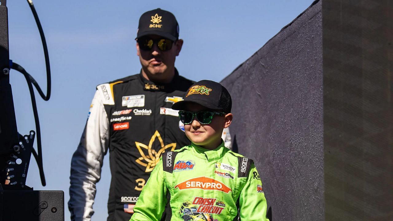 Kyle Busch and Brexton Busch