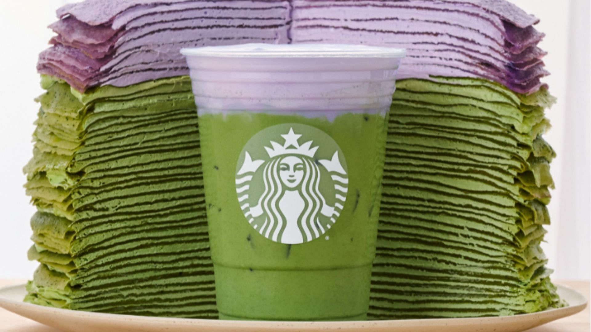 Starbucks&#039; Iced Lavender Cream Oatmilk Matcha (Image via Instagram/@starbucks)