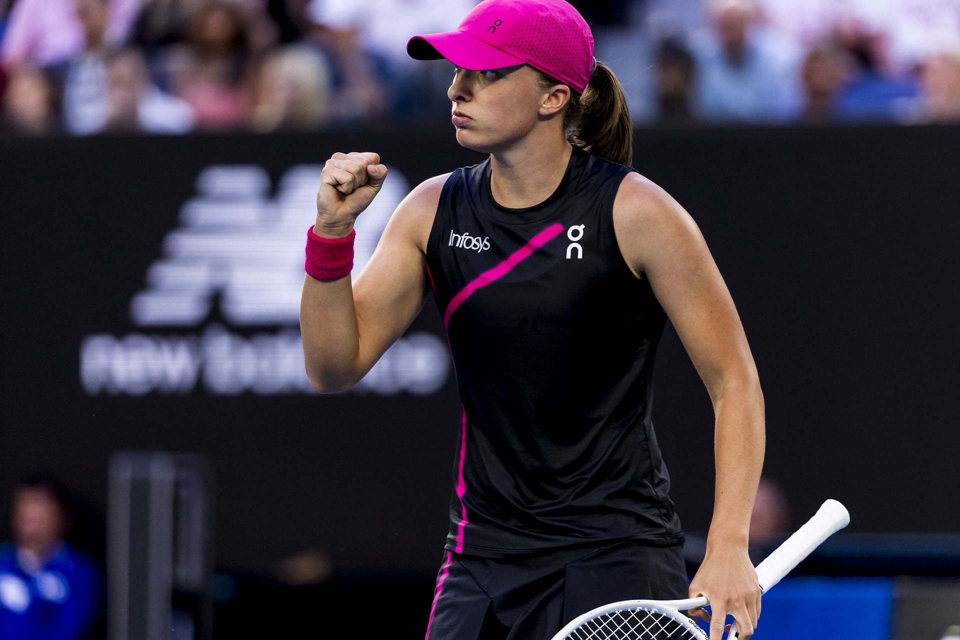 Iga Swiatek at the Australian Open 2024. (Photo: Getty)