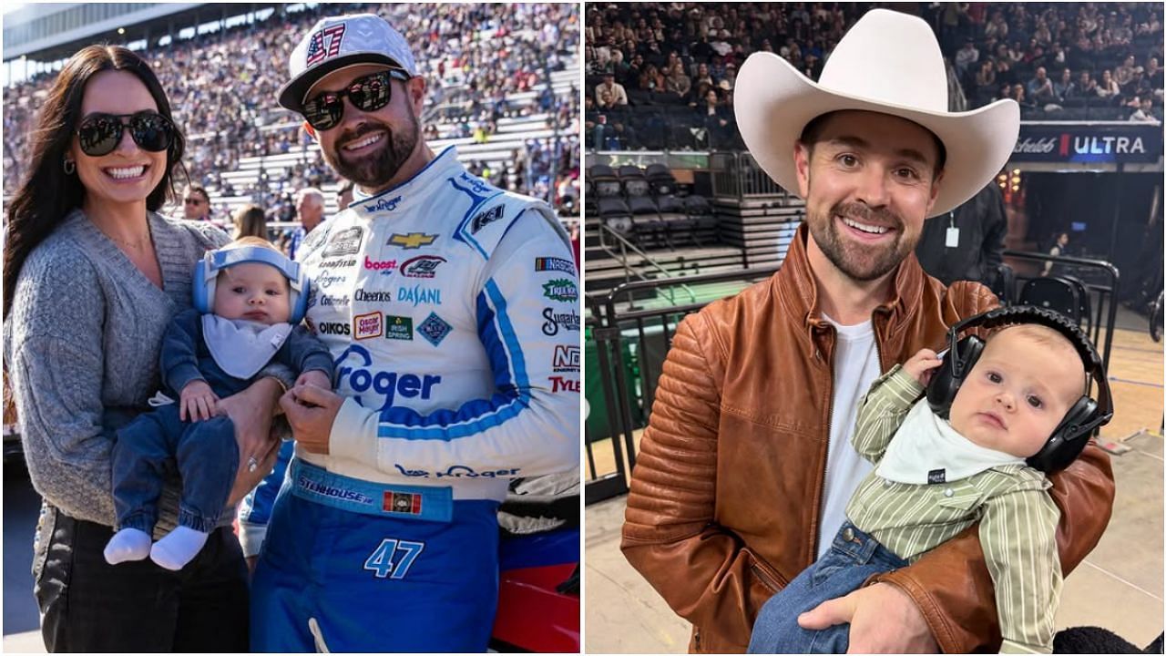 Ricky Stenhouse Jr. and wife Madyson with son Stetson. ( Source - Instagram/@madysonjoye )