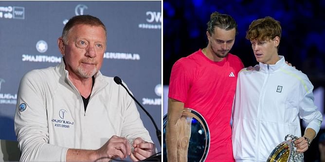 Boris Becker touched by Alexander Zverev being consoled by Jannik Sinner after heartbreaking Australian Open loss