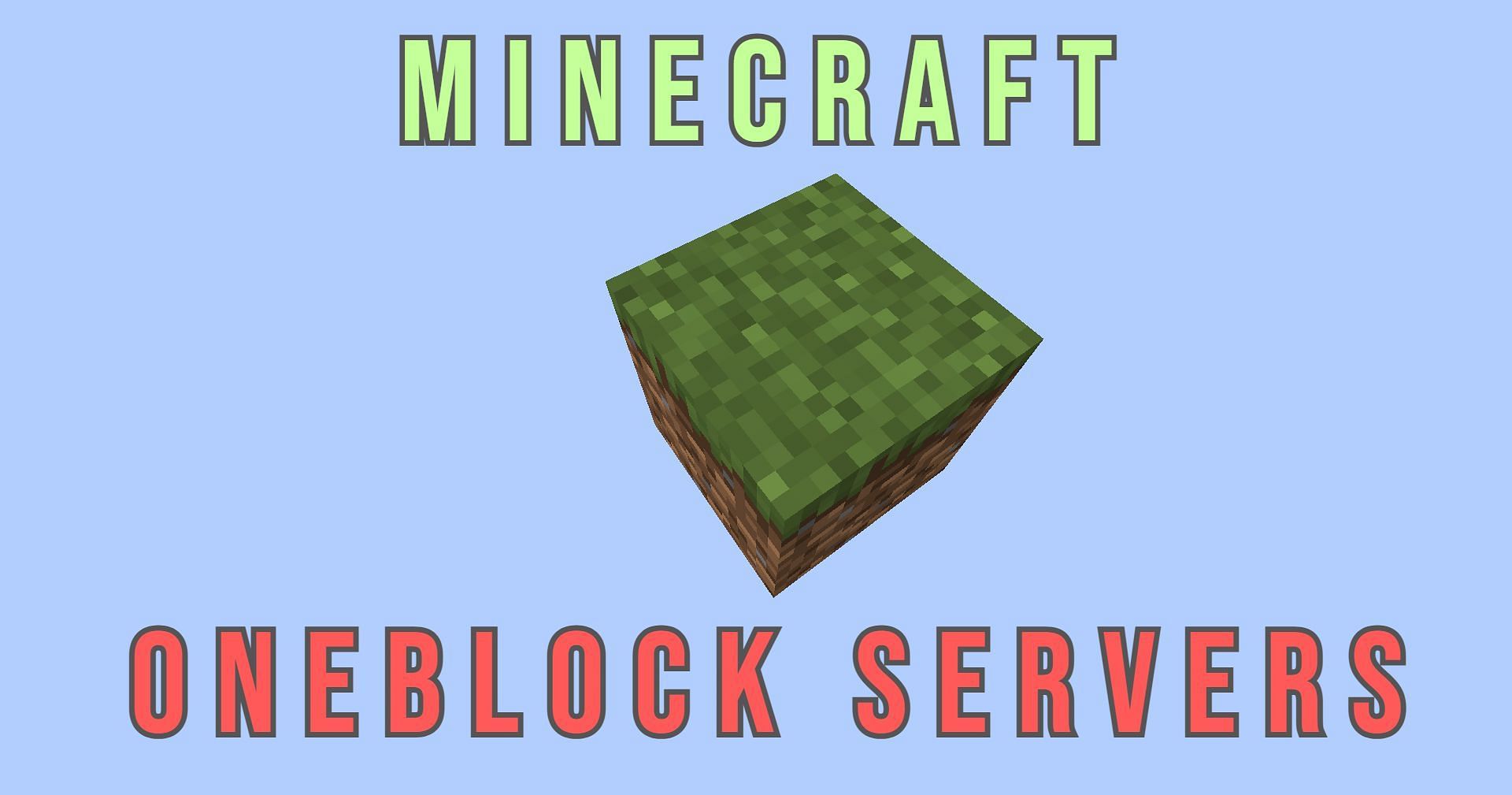 MInecraft OneBlock servers are extremely popular (Image via Mojang Studios)