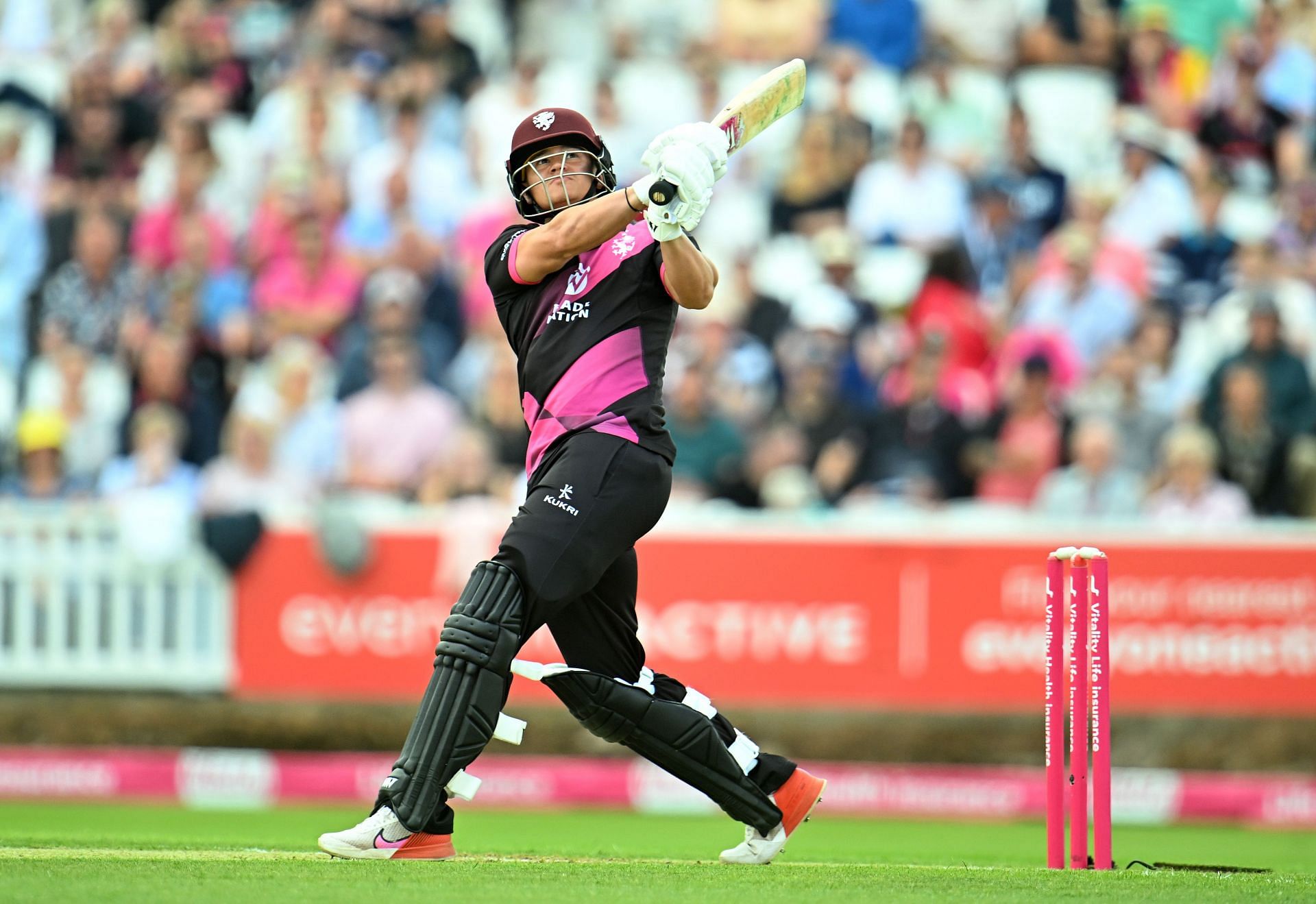 Will Smeed in action for Somerset in the Vitality T20 Blast 2024.