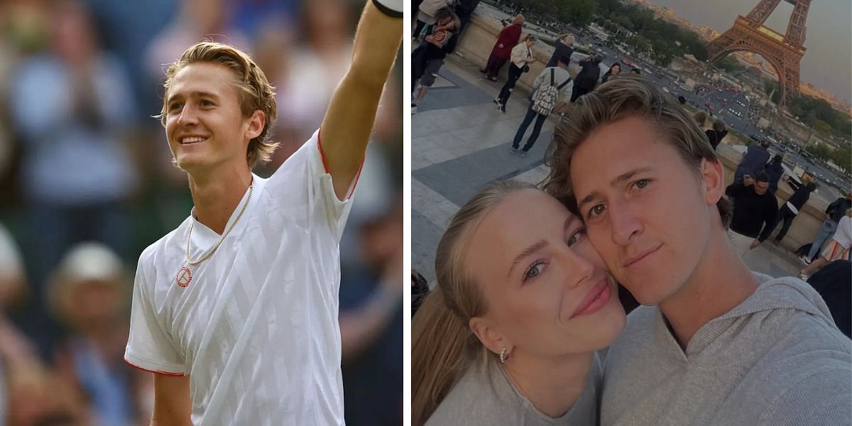 Sebastian Korda and Ivana Nedved; ( Source - Getty (R) and Instagram @ivananedved (L))