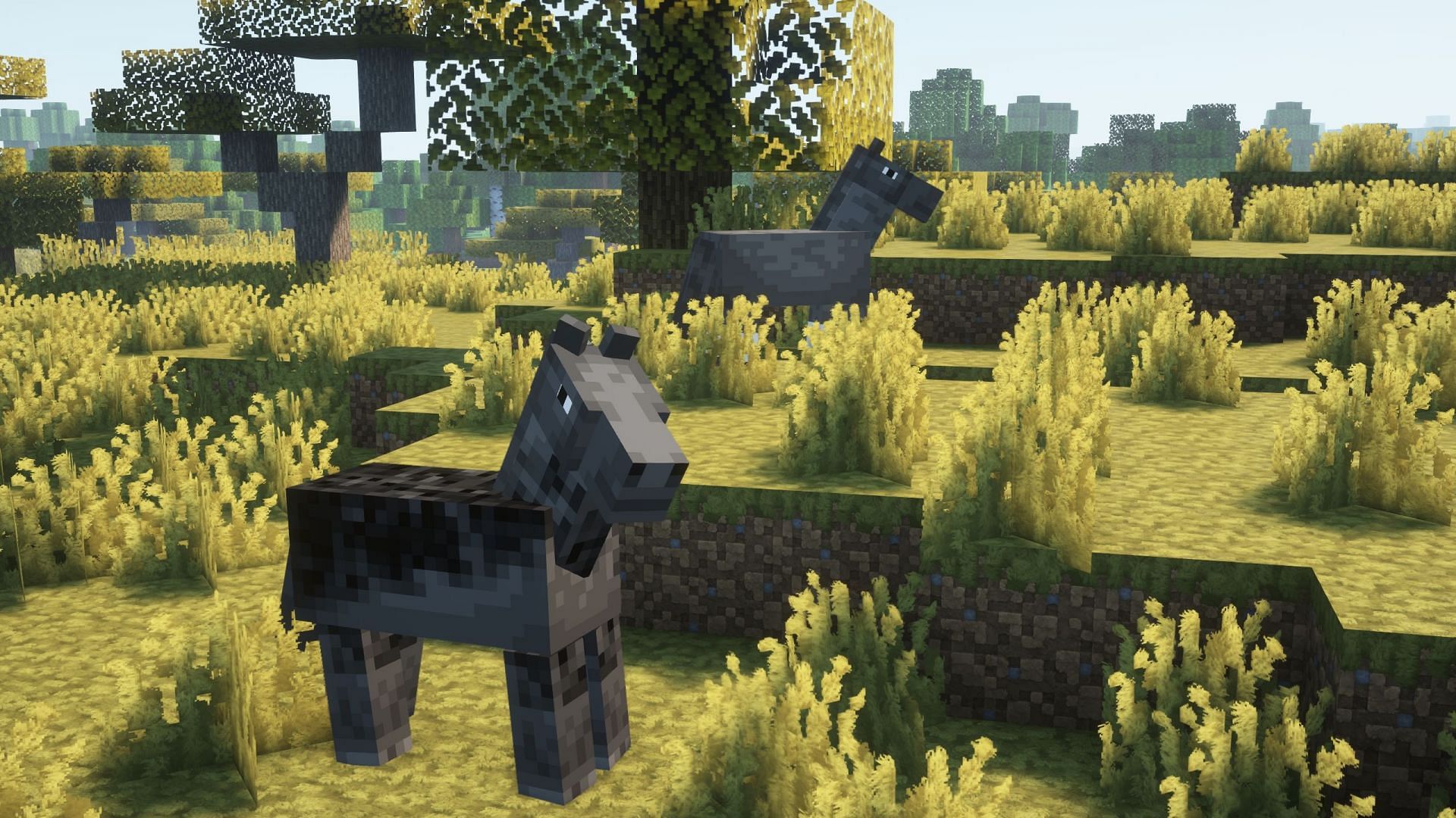 Horses have different textures as well (Image via Mojang Studios)