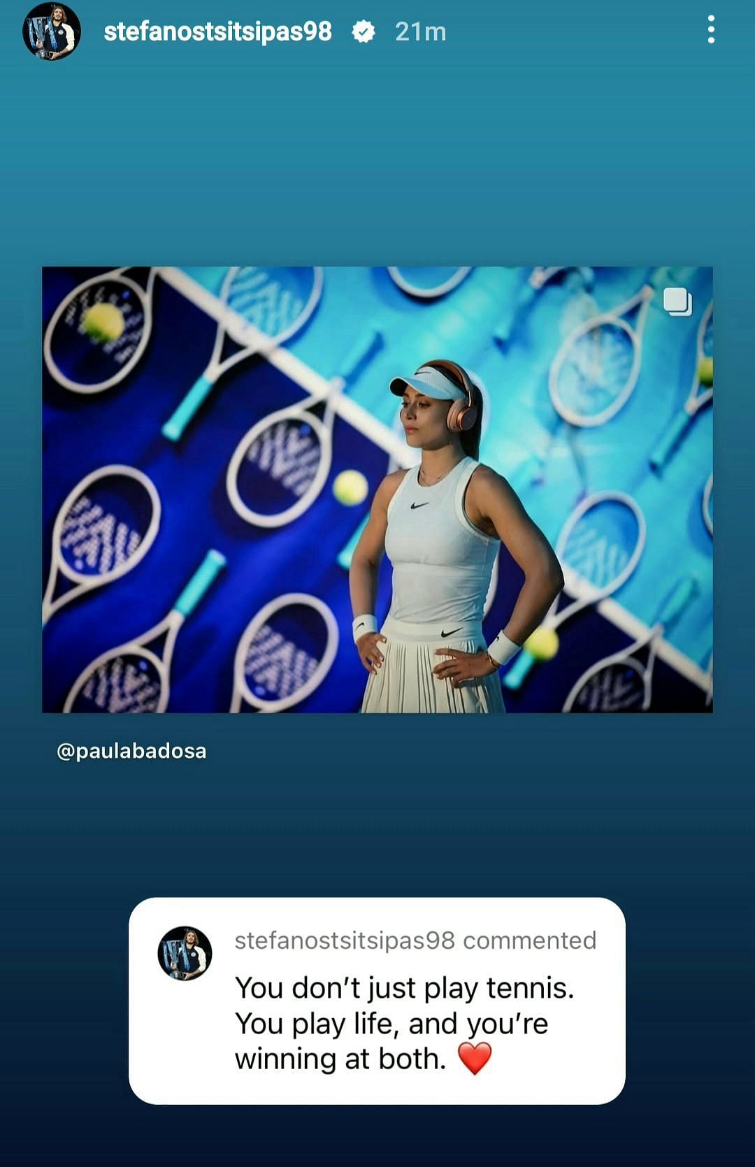 Via Tsitsipas&#039; INSTAGRAM.